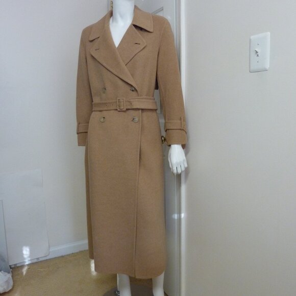 Vince Lofty Italian Wool-Blend Belted Long Coat - Picture 10 of 14
